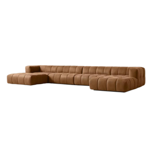 Sofá Seccional Modular de Cuero <span class=keywords><strong>Dario</strong></span> de HDC Designer Living Room, Estilo Mid-Century, para el Hogar, Centro Comercial, Apartamento o Club - Product Image 3