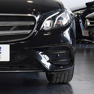 Pour E W213 2016-2019, lame de pare-chocs avant en fibre de carbone, prise d'air, décoration extérieure de voiture - Product Image 5