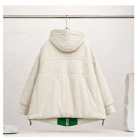 Damen 100% Schafsleder Daunenjacke, Mittellange Utility-Style Steppjacke mit Stehkragen & Premium Daunenfüllung