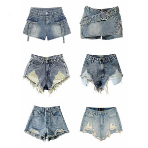 Shorts in Denim Casual Estivi da Donna, Shorts in Denim Aderenti da Donna, Shorts in Denim alla Moda per Ragazze - Product Image 3