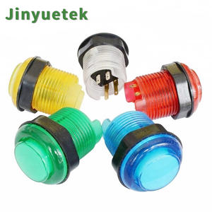 เครื่องเกมอาเขตแบบมีไฟ LED ขนาด28มม. และ24มม. ปุ่มกดแบบกลมใช้เหรียญดัน - Product Image 2