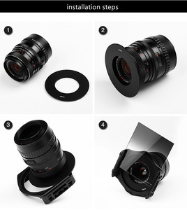 Phụ Kiện Ống Kính Máy Ảnh <span class=keywords><strong>DSLR</strong></span> Kỹ Thuật Số 49-82MM Bộ Lọc Vuông Bộ Chuyển Đổi Vòng Cho Cokin P - Product Image 6