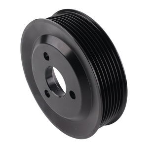 Aluminum Alloy V Belt <b>Pulley</b> 30mm Bore 1 Groove For BMW 135i 335i 335xi N54 Engine - Product Image 3