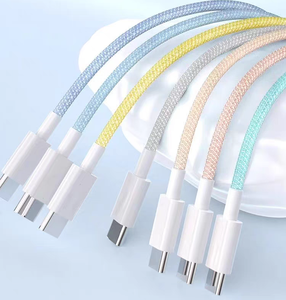 Grand Stock – Câble USB C vers Type C à Charge Rapide et Données, PD 18W, 20W, 60W, 2.4A, 3A, 1M, 2M, pour <span class=keywords><strong>iPhone</strong></span> 16 15 Pro Max – <span class=keywords><strong>Cordon</strong></span> Téléphonique - Product Image 1