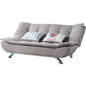 Sofá Cama Multifuncional para Dormir al por Mayor de Foshan, Sofá Cama Personalizado, Sofá Cama con Estructura de Metal Gris con Almohadas - Product Image 1