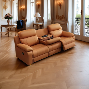 أريكة سينما كهربائية قابلة للطي بتصميم إيطالي من الجلد الفاخر مع إطار معدني وظهر قابل للتعديل - الأكثر مبيعًا لعام 2025 - Product Image 4