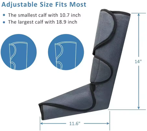 Dispositivo Elettrico per Massaggio Gambe con Vibrazione e Calore, Apparecchio a Compressione d'Aria per Circolazione - Product Image 4