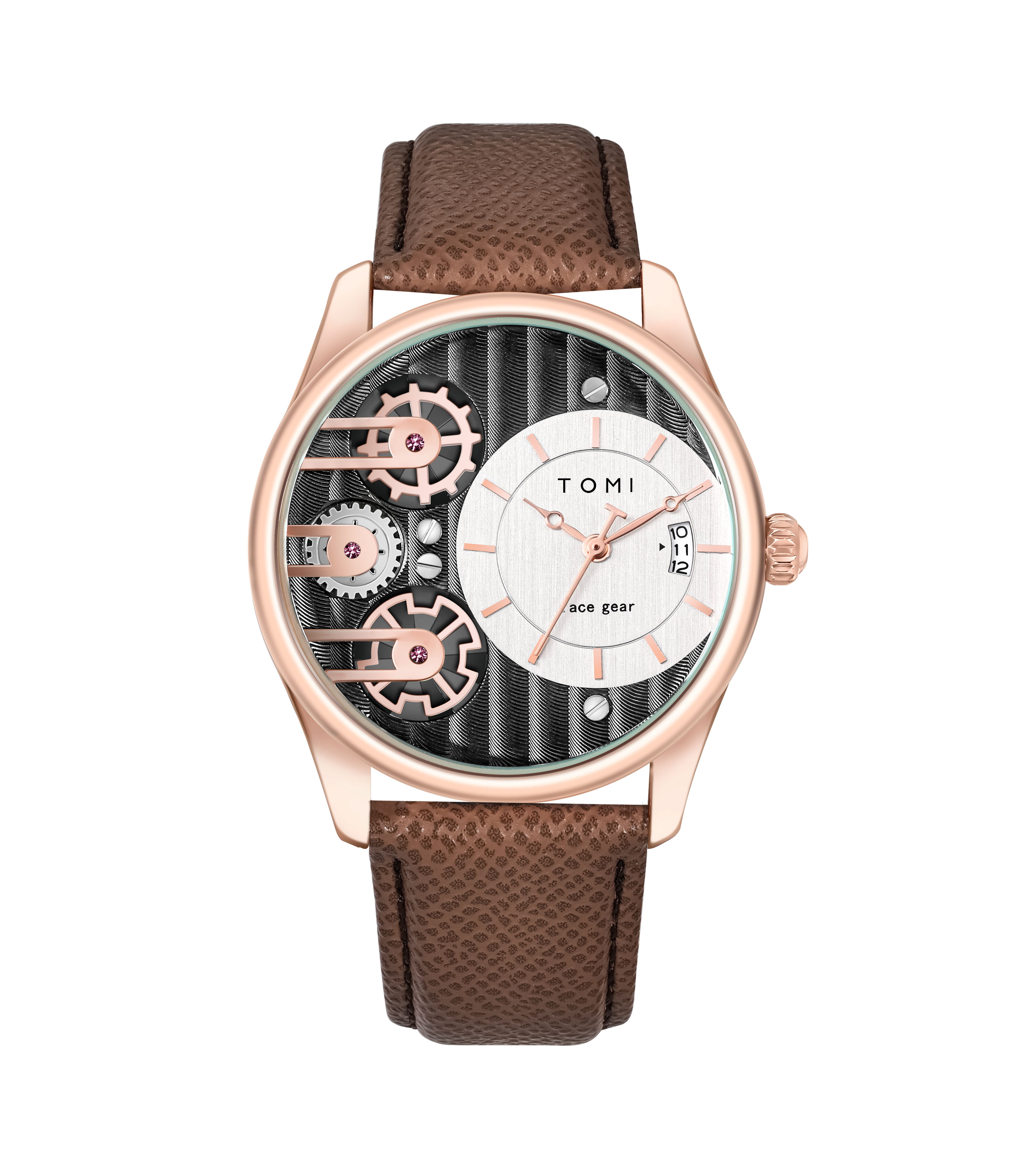 Tomi T106 Men's Luxury Business Watch - 42mm Rectangle Case
