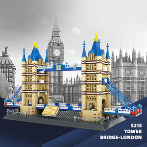 5215 Tower Bridge Londres Inglaterra World Architectural Street Scene Atracciones Modelo Niños Unisex Building Block Juego de juguetes de plástico - Product Image 2