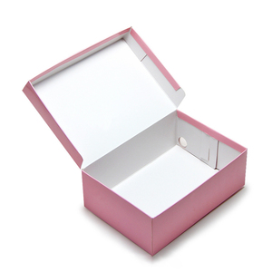 SENCAI free sample custom logo pink shoe packaging corrugated shipping box