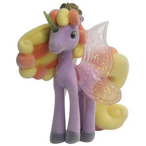 Figurine d'<span class=keywords><strong>action</strong></span> de licorne floquée, figurine de cheval promotionnelle, motif papillon, cheval, loisirs pour enfants à collectionner - Product Image 2