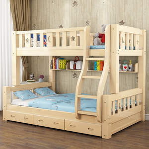 Nouveauté Lits superposés en bois massif pour enfants Design moderne Blanc Meubles de chambre à coucher OEM - Product Image 3