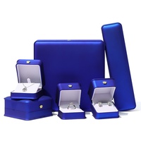 Boîte d'emballage rectangulaire haut de gamme pour bijoux, peinte par pulvérisation, pour bagues, colliers, pendentifs, bracelets - Design simple et élégant