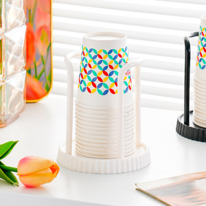 Disposable Cup Holder Clip On Type For <b>Paper</b> Cups <b>Kitchen</b> Coffee Shop Use PP Material Simple Style - Product Image 3