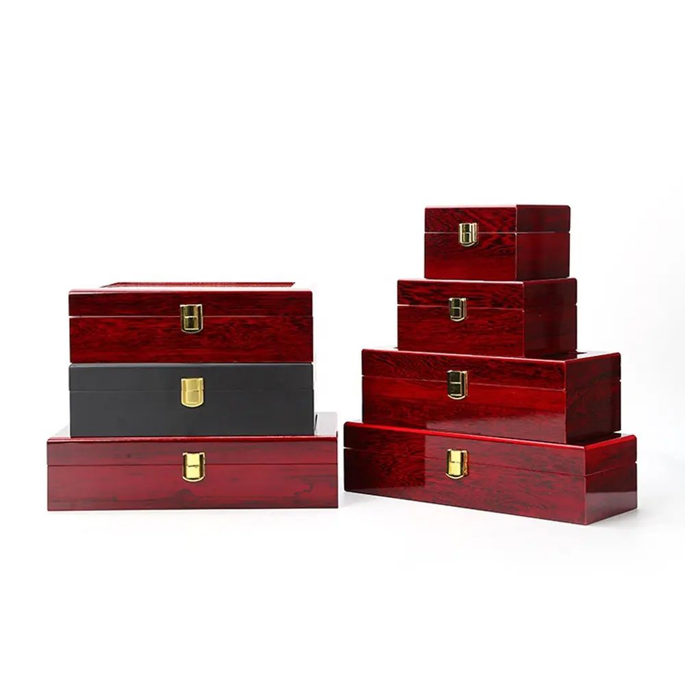 De-Liang wooden Watch Storage Boxes For Men & Women Jewelry Display Drawer Case Watch Showcase