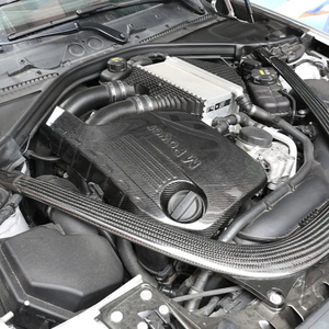 Cubierta de la caja del motor con adornos interiores de fibra de carbono seco para BMW F80 M3 F82 M4 - Product Image 2