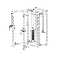 FitFirst Forge Accessoire d'entraînement multifonctionnel pour rack de puissance avec système de poulie de poids