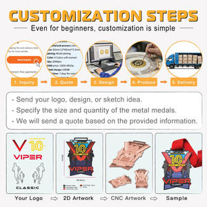 Medalla de 15 KM para Carrera de Montaña de Halloween, Diseño de Bruja en <span class=keywords><strong>Bronce</strong></span> Antiguo con Cinta Azul para Eventos de Carreras de Trail - Product Image 3