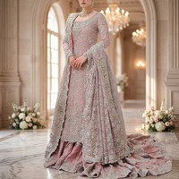 Robe de mariée tendance 2025, moderne, de qualité supérieure, faite à la main, avec cristaux, à lacets, à franges, fleurs, grande taille, longueur ras du sol