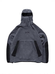 เสื้อมีฮู้ดเชอร์ปาสำหรับผู้ชายปรับแต่งได้สไตล์สตรีทมีซิปครึ่งหน้ามีฮู้ด - Product Image 2