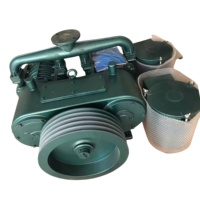 Compresor de Aire Portátil de Alta Calidad Bohai de Doble Cilindro y 37kw, Refrigerado por Aire y sin Aceite, con Bomba para Camiones Cisterna de Cemento