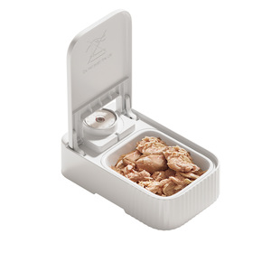 Bandeja de comida de acero inoxidable serie F22, 97mm x 38mm x 120mm, accesorio para alimentador de mascotas para perros y gatos - Product Image 3