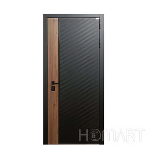 Portes d'entrée pivotantes extérieures en bois massif, dernier design de l'usine d'origine, entrée principale pour appartements et hôtels - Product Image 5