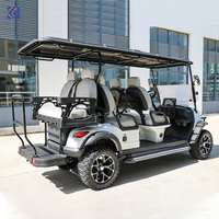 Voiture de golf électrique homologuée pour la route CAMP, 6 places, batterie lithium 72V, voiture de tourisme, buggy de golf de luxe