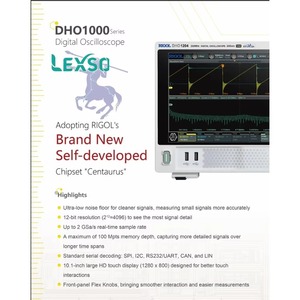Osciloscopio Digital de Pantalla Grande de Alta Definición Silencioso Rigol Dho1072 70mhz Lexso - Product Image 2