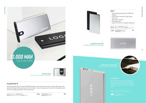 แบตสำรองอลูมิเนียม 10000 มิลลิแอมป์ ช่องเสียบ Type C และ USB คู่ สำหรับโทรศัพท์มือถือ แบบพกพา - Product Image 5