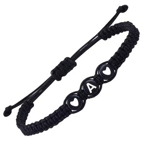 Nuovi Arrivi: Braccialetti con Charm Placcati Oro Personalizzabili, Cuore <span class=keywords><strong>d</strong></span>'Amore Intrecciato a Mano, Regalo per Coppie e Amicizia - Product Image 4
