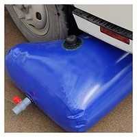 Réservoir d'eau en bâche PVC flexible 750L baril de pluie pliable amarrage collecteur de pluie système de collecte des eaux de pluie