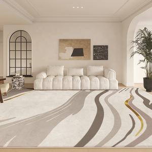 <span class=keywords><strong>Tappeto</strong></span> Moderno Nordico di Lusso <span class=keywords><strong>Marrone</strong></span> Chiaro e <span class=keywords><strong>Beige</strong></span> in Peluche con Dettagli Dorati <span class=keywords><strong>Tappeto</strong></span> Antiscivolo per Soggiorno - Product Image 2