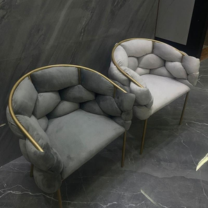 Nouvelle Chaise de Salon de Beauté Minimaliste et Durable avec Revêtement en Tissu pour la Maison, le Bureau, le Salon ou l'Appartement - Product Image 2