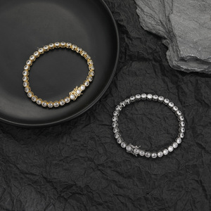 Nuevo Collar de Moda Lijing de 4mm con Pulsera de Tenis, Joyería Sencilla para Hombre Tanjing - Product Image 1