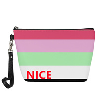 Trousse de Maquillage Personnalisée en Similicuir PU Thème Arc-en-ciel Gay pour Voyage, Rangement de Coiffeuse Domestique et Vente en Gros