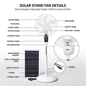 Ventilateur Commercial en Promotion avec Éclairage LED Solaire et Fonctionnement à Énergie Solaire - Product Image 1