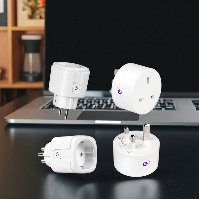 Touchmi Smart Home Socket Outlet Google Home and Tuya App Compatible EU Wifi Smart Power Plug with Alexa Integration