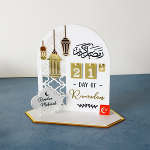 Hồi giáo Tôn Giáo ramadan Nguồn cung cấp acrylic lịch mặt trăng hiển thị ăn chay đếm ngược trang trí cho món quà cho - Product Image 6
