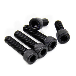 Tornillos <span class=keywords><strong>Allen</strong></span> de <span class=keywords><strong>Cabeza</strong></span> <span class=keywords><strong>Redonda</strong></span> con Acabado de Óxido Negro, Acero al Carbono ANSI <span class=keywords><strong>DIN</strong></span>, Rosca Métrica M4-M14 - Product Image 2