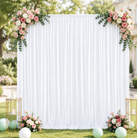 Rideaux de plafond élastiques en polyester sur mesure pour mariage, fête, scène, photographie