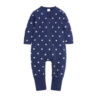 Nouvelle arrivée Combinaison bébé en coton et élasthanne à manches longues, pyjama pour nourrissons de classe A, combinaison douce et respirante pour bébés garçons et filles