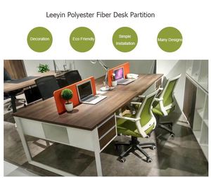 Custom Sound Absorbing Acoustic Panel Polyester Desk Divider Office <strong>Partition</strong> <strong>Screens</strong> - Product Image 5