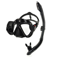 Tube de respiration sous-marine et lunettes de natation Masque de plongée drôle Go Pro Mount Lunettes de natation avec couvre-nez