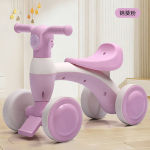 Draisienne pour enfants - Trottinette sans pédales pour bébé de 3 ans, draisienne d'apprentissage à quatre roues avec musique et lumières - Product Image 4