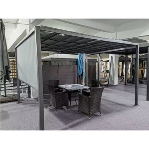 MIA Eisen wasserdichtes Dach Klapp Pergolas Pavillon Aluminium Set - Product Image 4