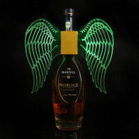 Ailes d'ange papillon en acrylique LED, bâton lumineux RGB LED clignotant pour décoration de bouteille de champagne, idéal pour bar, KTV, hôtel