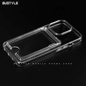 Nueva Funda Transparente de PC Cristal Resistente a Golpes para iPhone 17 16 Pro Max con Tarjetero y Ranuras para Tarjetas de Crédito - Product Image 6