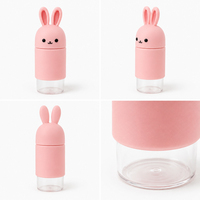 Étui de protection en silicone pour flacon de parfum, motif animal mignon, pochette cosmétique de maquillage, housse de rangement de voyage, cadeau promotionnel antichoc