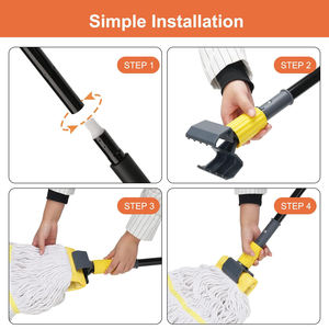 CF重型工业商用长柄60英寸环形串湿棉拖把家用厨房清洁地板 - Product Image 6